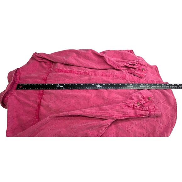 Antrhopologie MAEVE Women Classic Shirt SZ S Pink Long Sleeve Button Down 39-13 - Picture 9 of 13